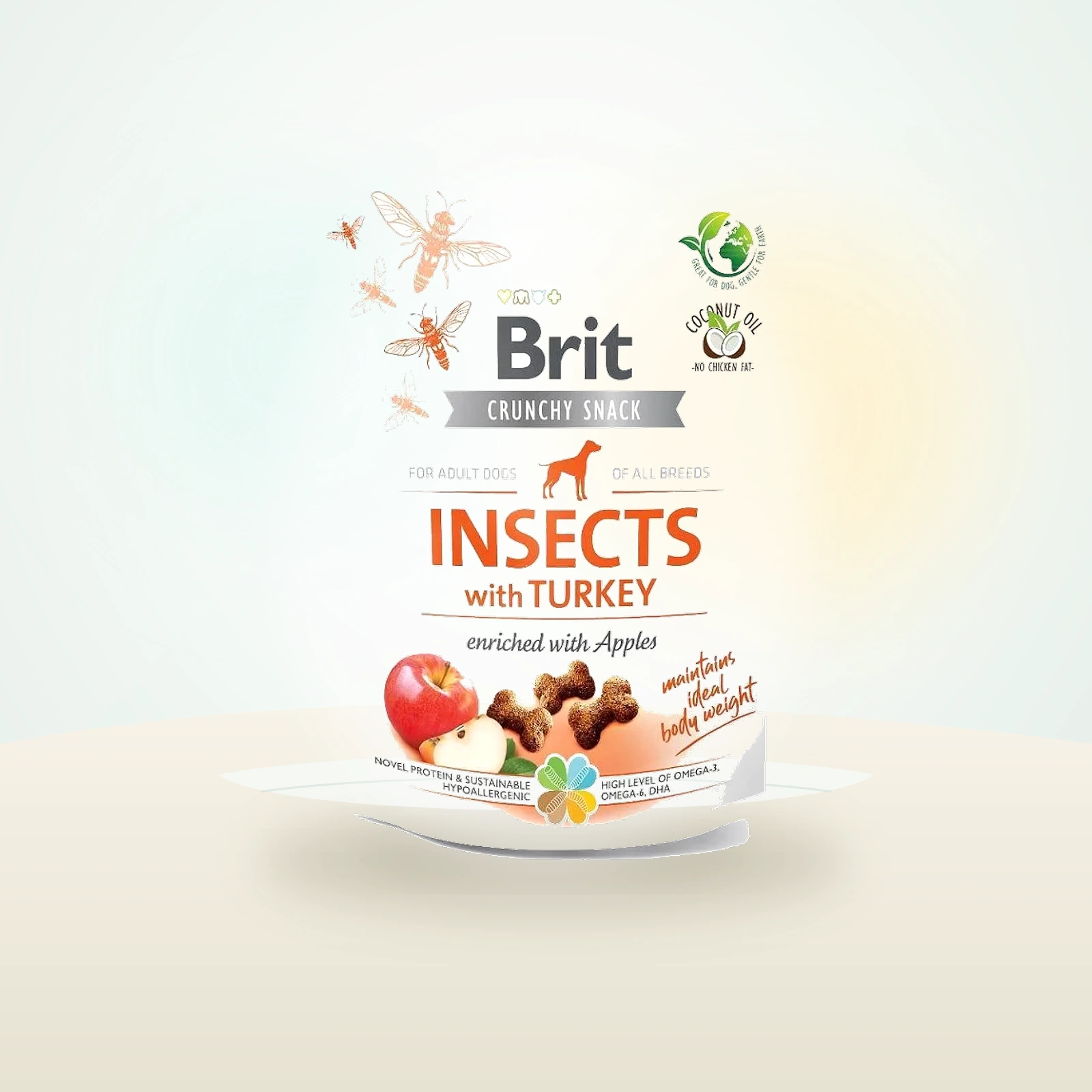 Brit Care Care Dog Crunchy Crakcer Insect & Turkey chrupiące przysmaki z insektami