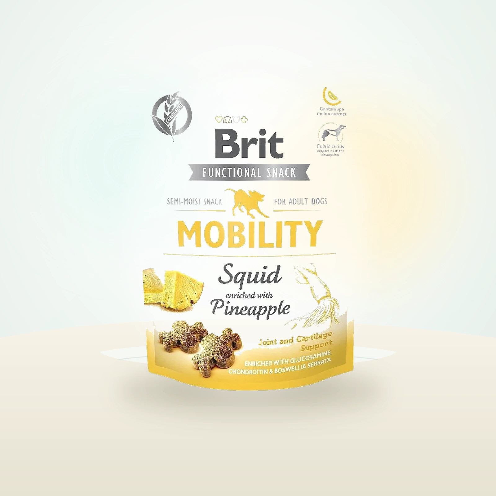 Brit Care Care Dog Functional Snack Mobility Squid przysmak miękki z kalmarem