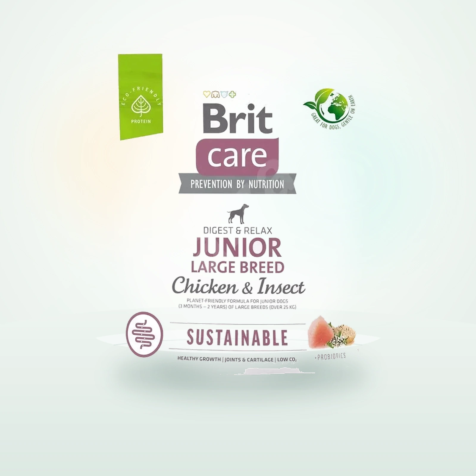 Brit Care Care Sustainable Junior Large Breed z kurczakiem i insektami