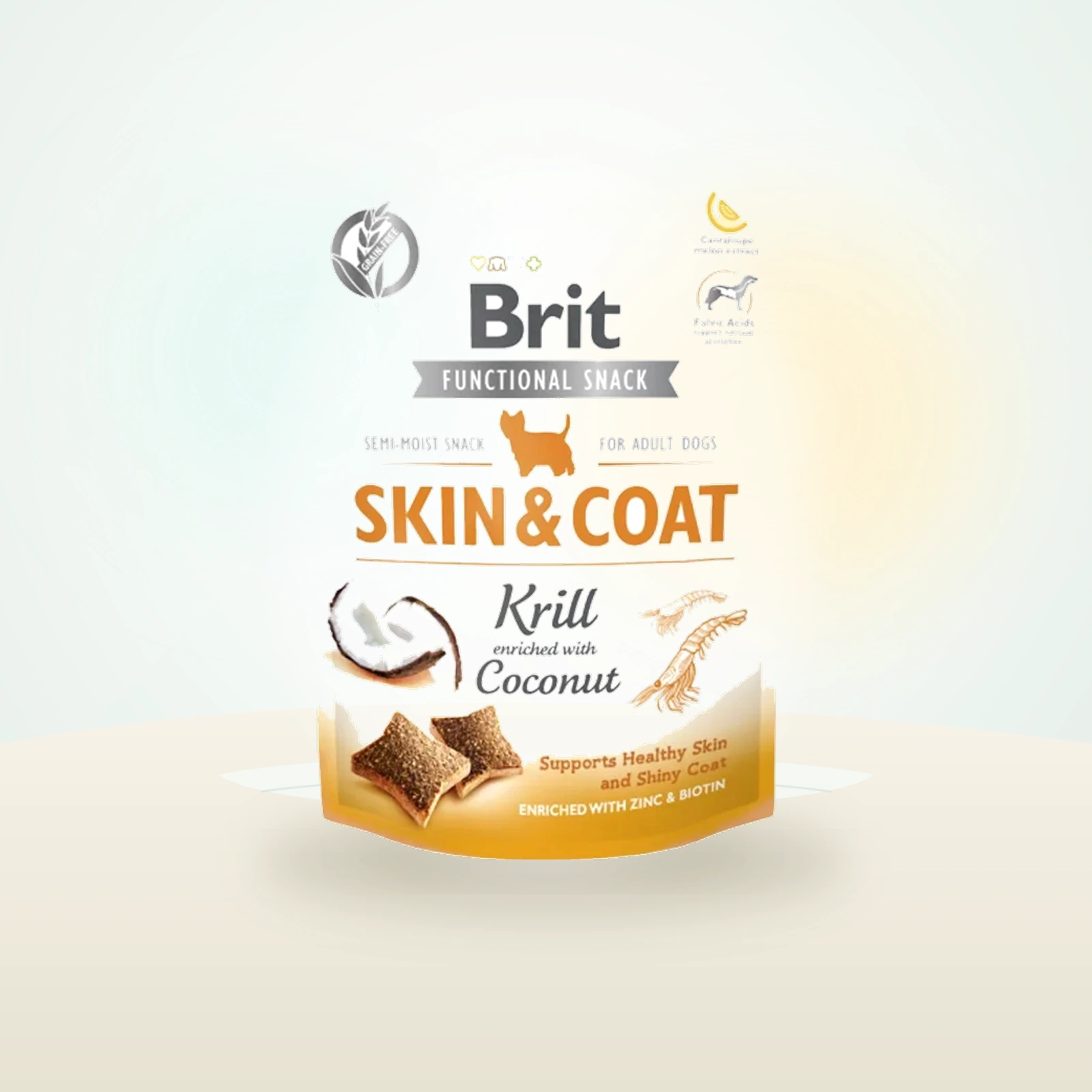 Brit Care Dog Functional Snack Skin&Coat Krill