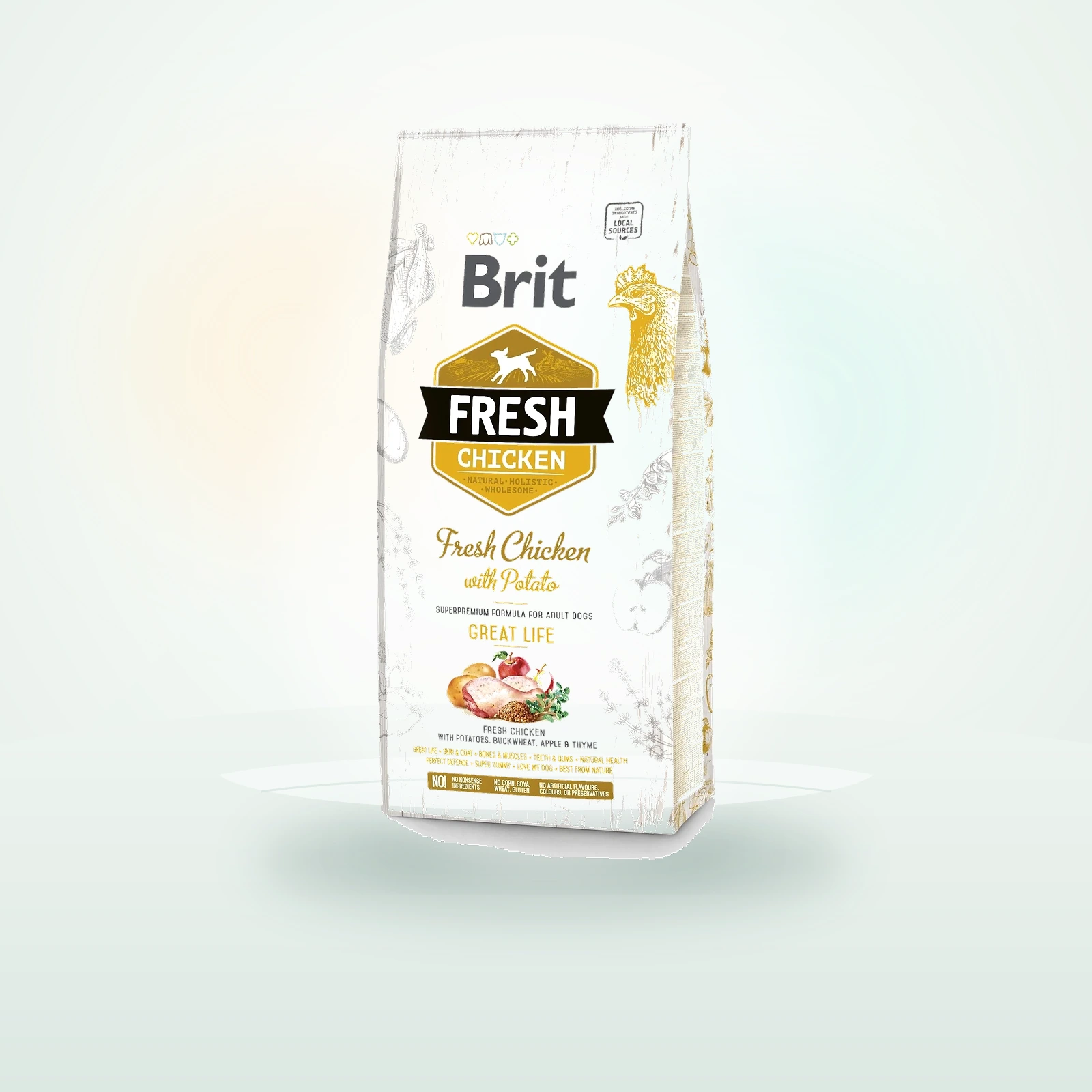 Brit Care Fresh chicken with potato adult great life