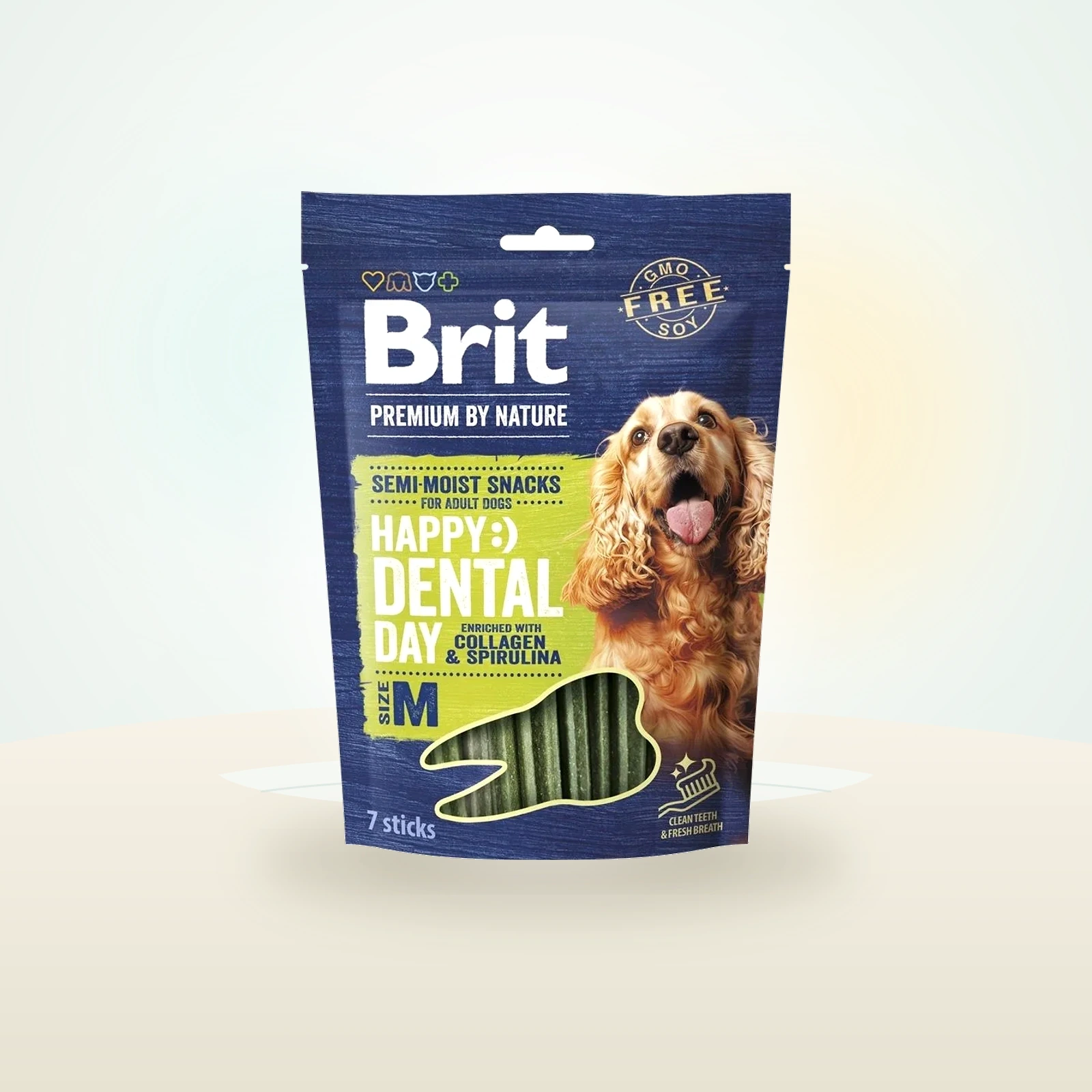 Brit Care Premium Dog Dental Semi-moist Snack M przysmak dentystyczny dla małych i średnich psów
