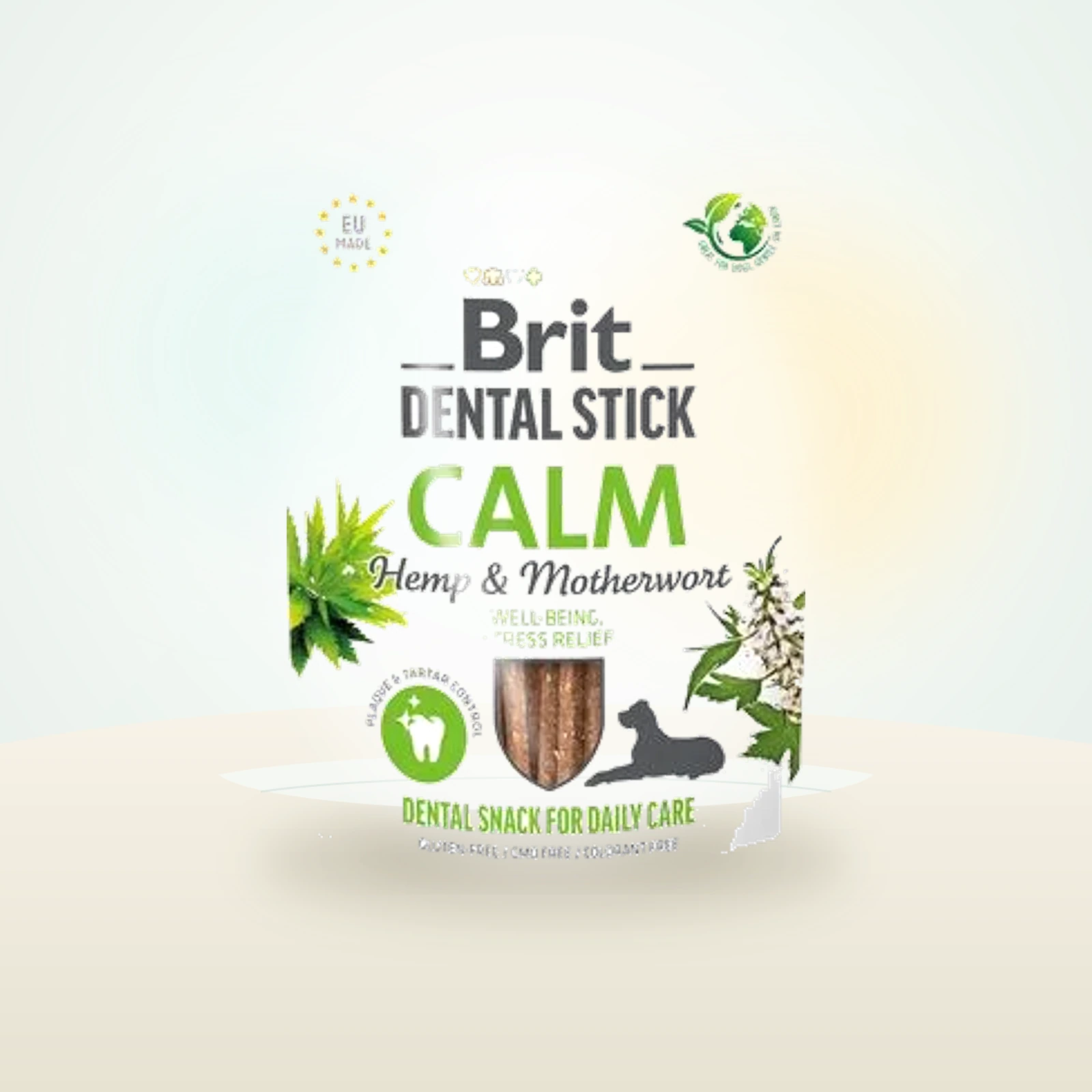 Brit Hundegodbidder Brit Dental Stick Calm med hamp & hjertespand