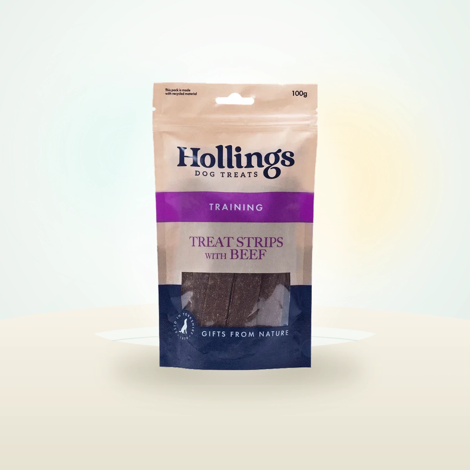 Burns Hollings Treat Strips with Beef