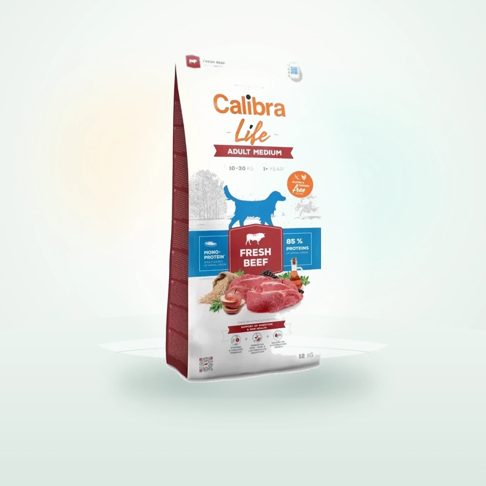 CALIBRA Dog Life Adult Medium Fresh Beef z wołowiną dla psów średnich ras