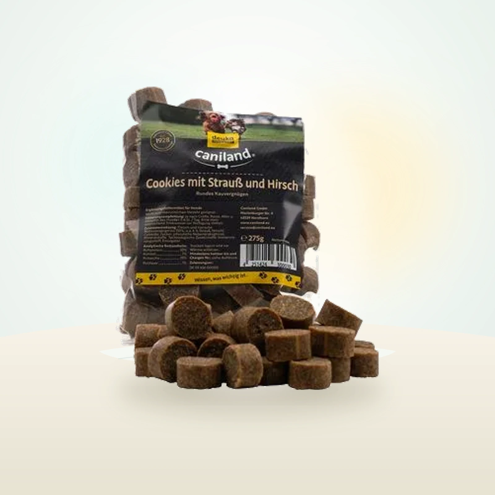 Caniland Cookies mit Strauß und Hirsch