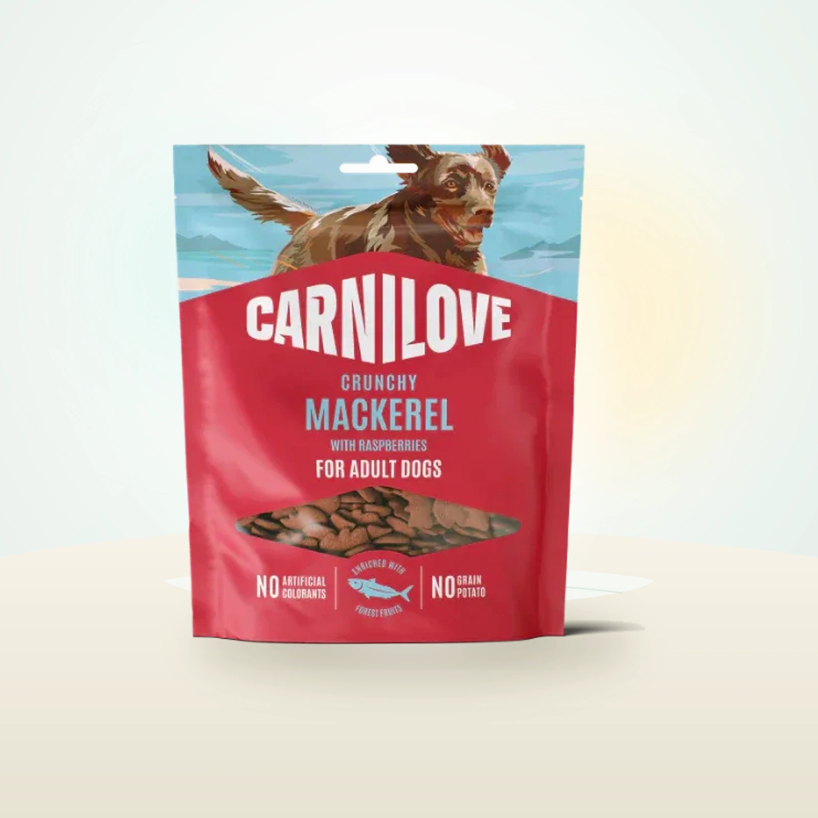Carnilove Grain Free Crunchy Dog Treats - Mackerel with Raspberries