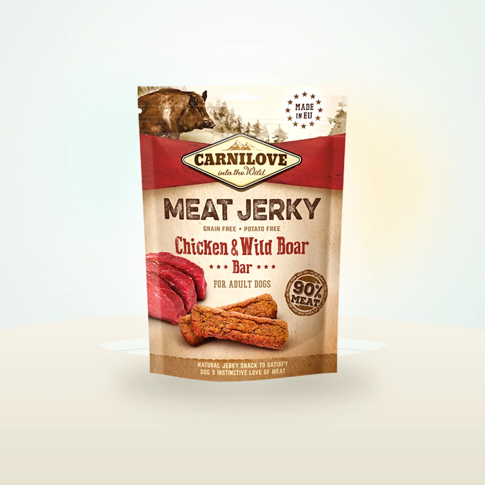 Carnilove Grain-Free Jerky Chicken & Wild Boar Bar Dog Treats