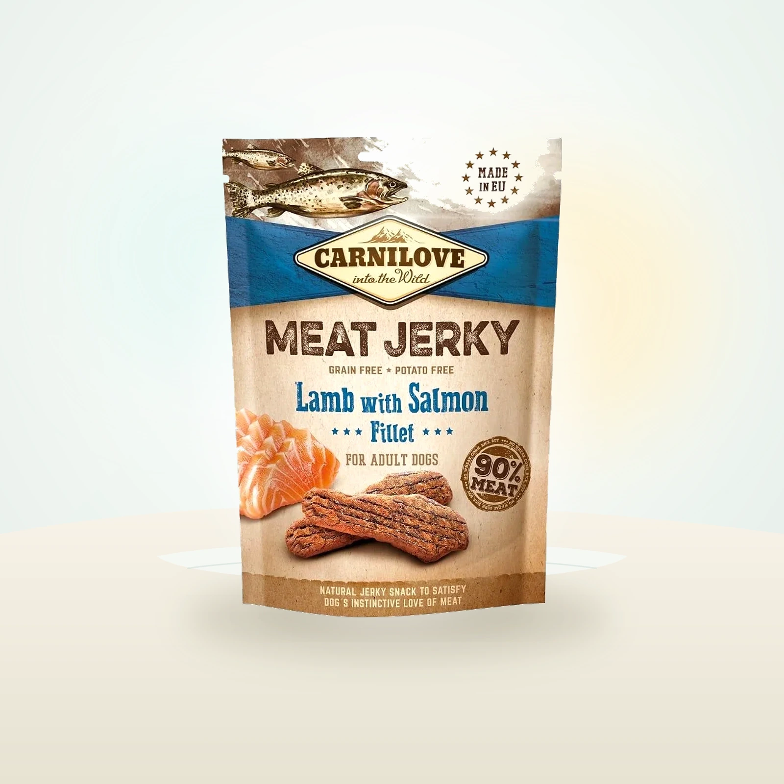 CARNILOVE Jerky Lamb with Salmon fillet jagnięciną z filetem z łososia