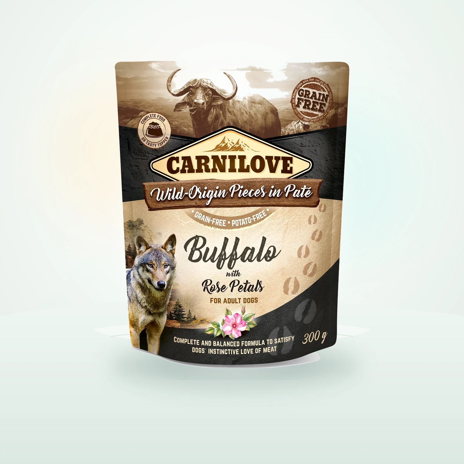 Carnilove Sachet Fraîcheur Adulte Buffle et Pétales de Roses