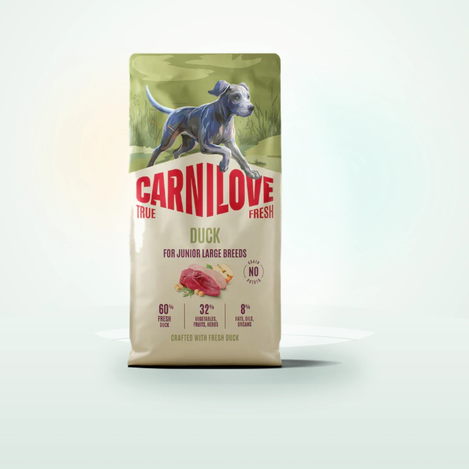 Carnilove True Fresh Large Breed Junior Dry Dog Food - Fresh Duck