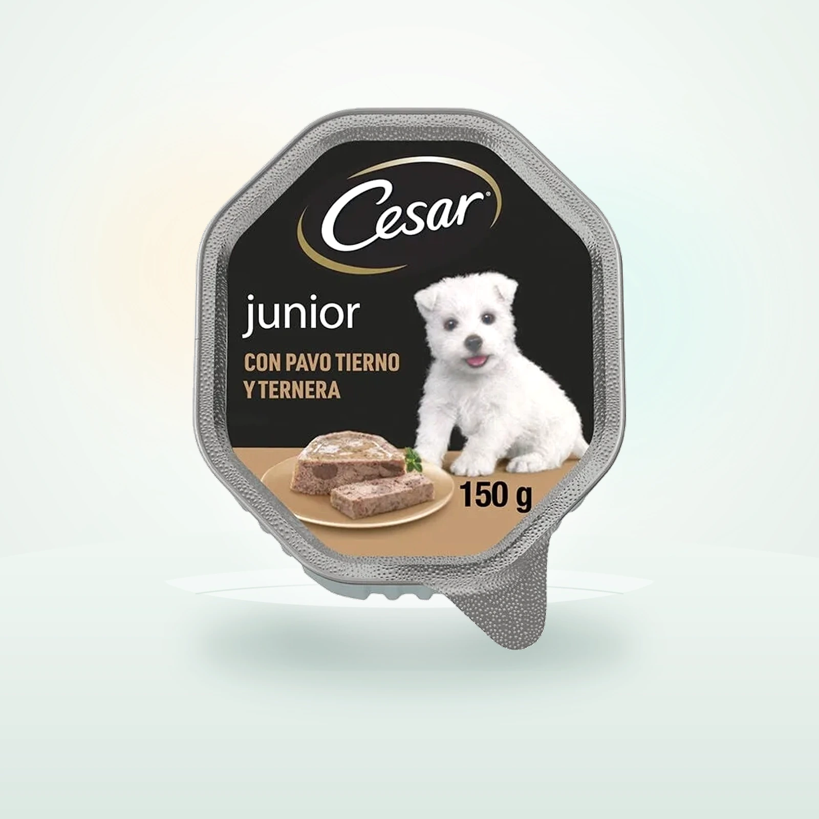 Cesar Pavo y Ternera Tarrina en Gelatina Puppy
