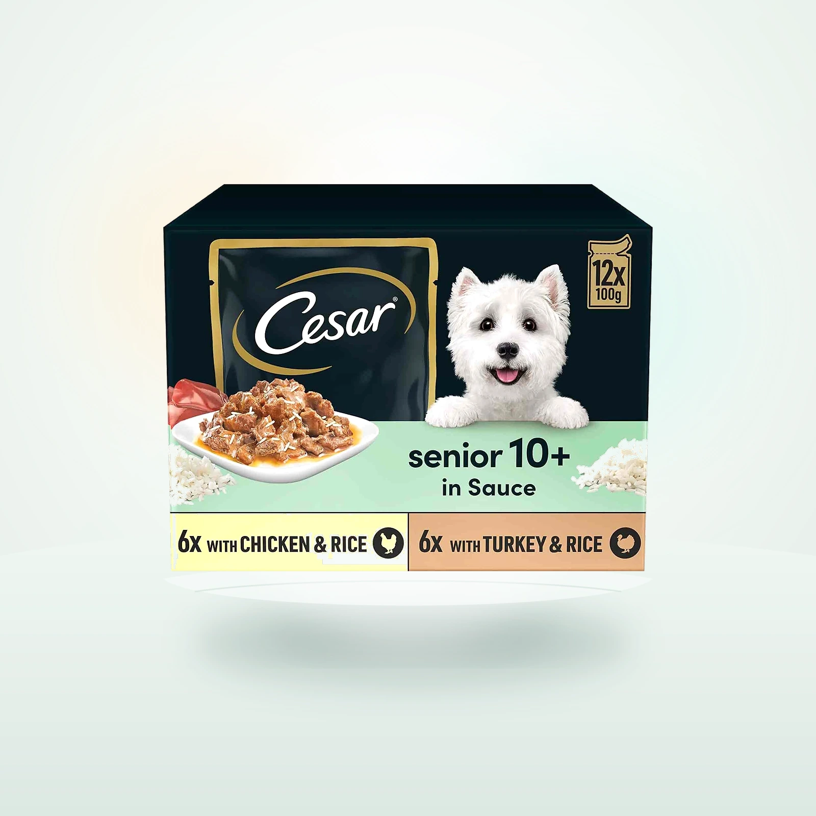 Cesar Senior Wet Dog Food in Sauce - Pouches