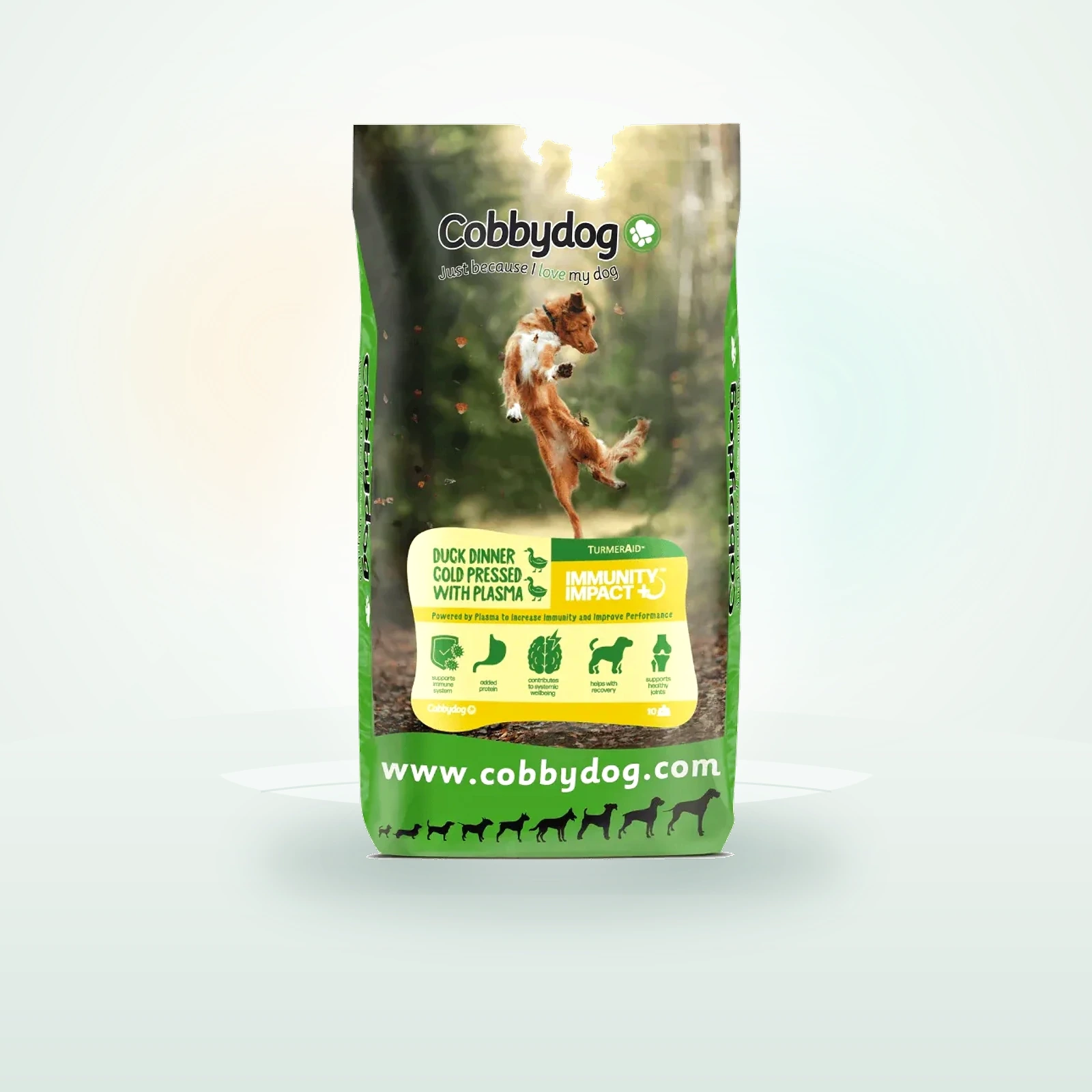 Cobbydog Immunity Impact Duck Dinner Cold Pressed Dog Food
