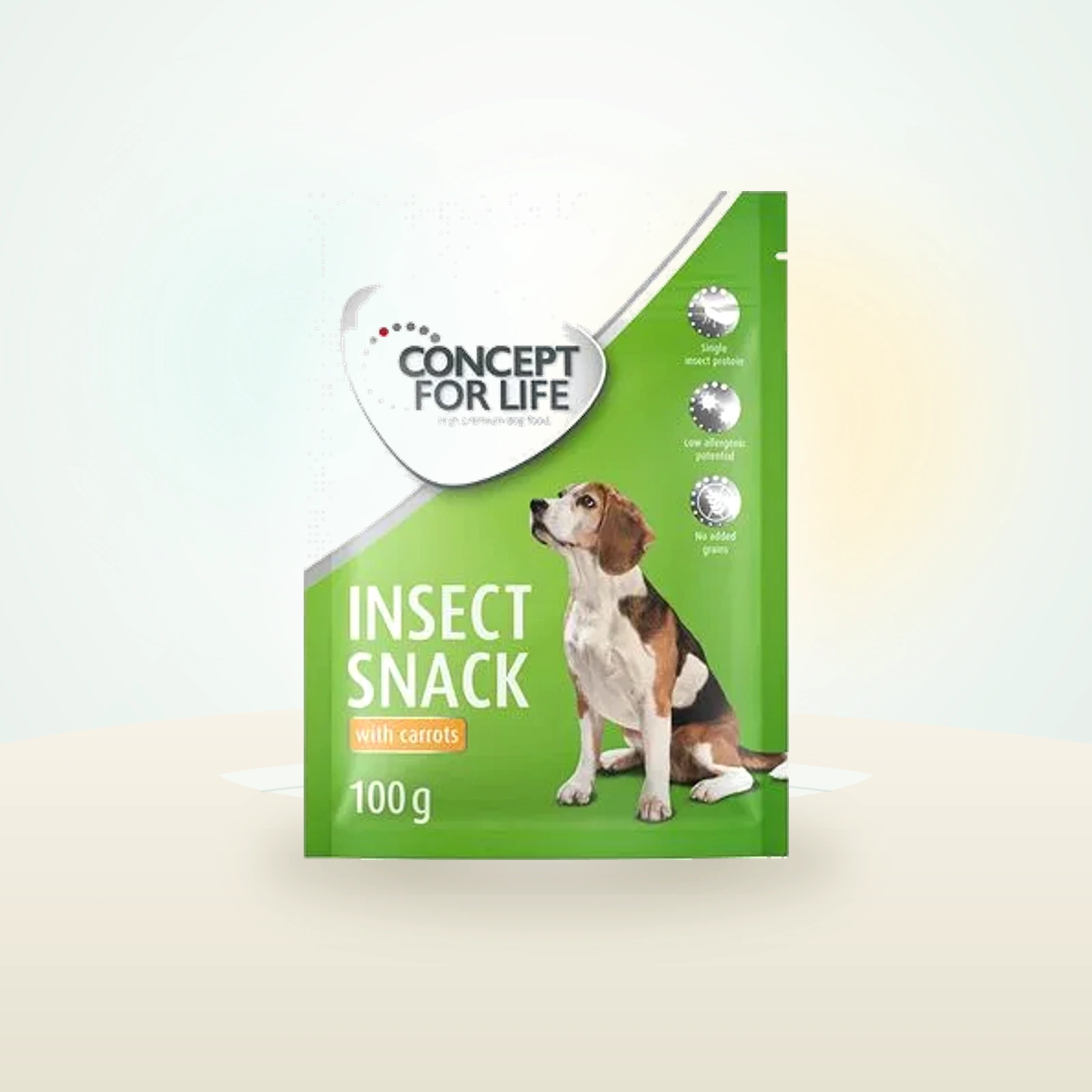 Concept for Life Insect Snack met Wortel