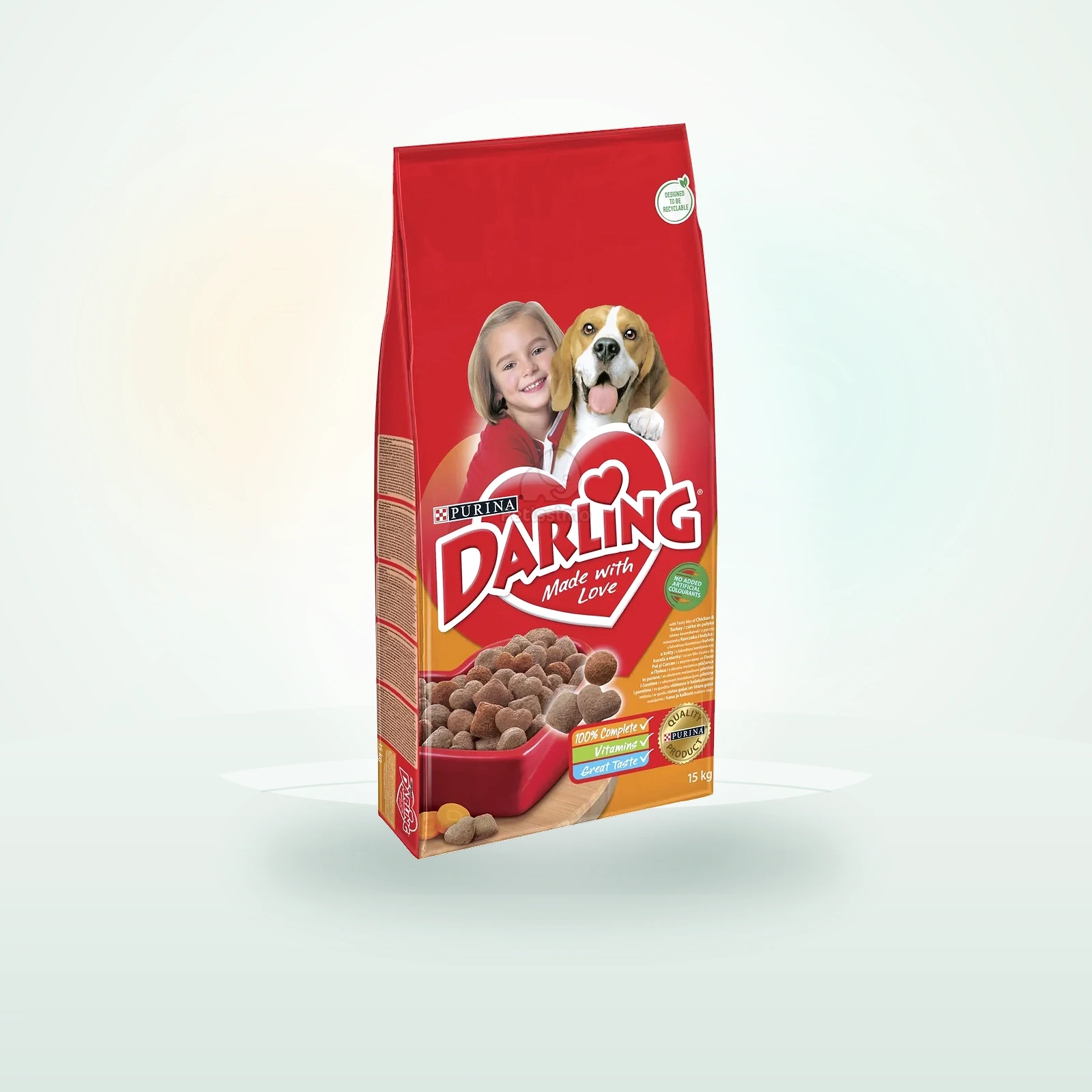 Darling Dry Dog szárnyassal és zöldségekkel