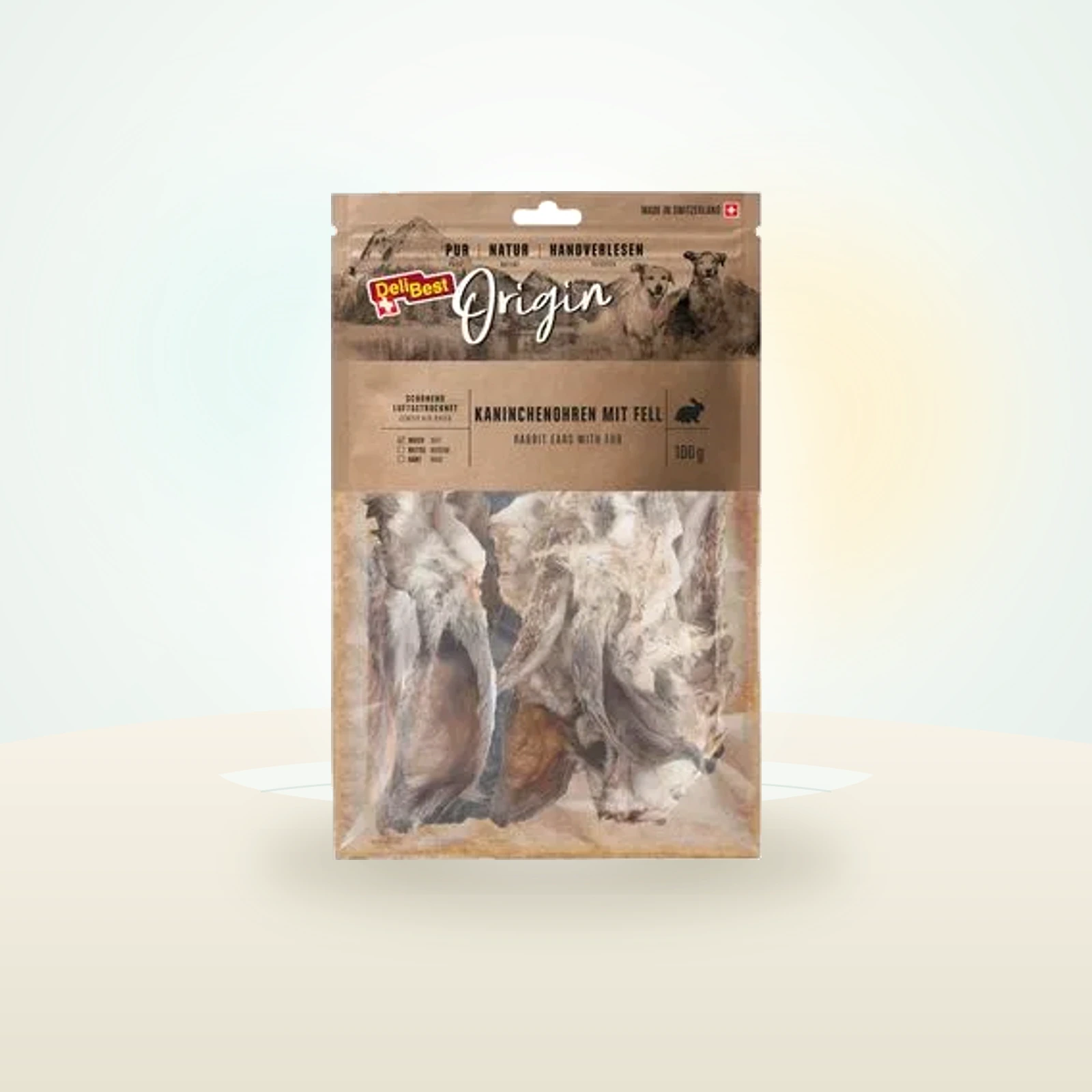Delibest Origin Kaninchenohren mit Fell