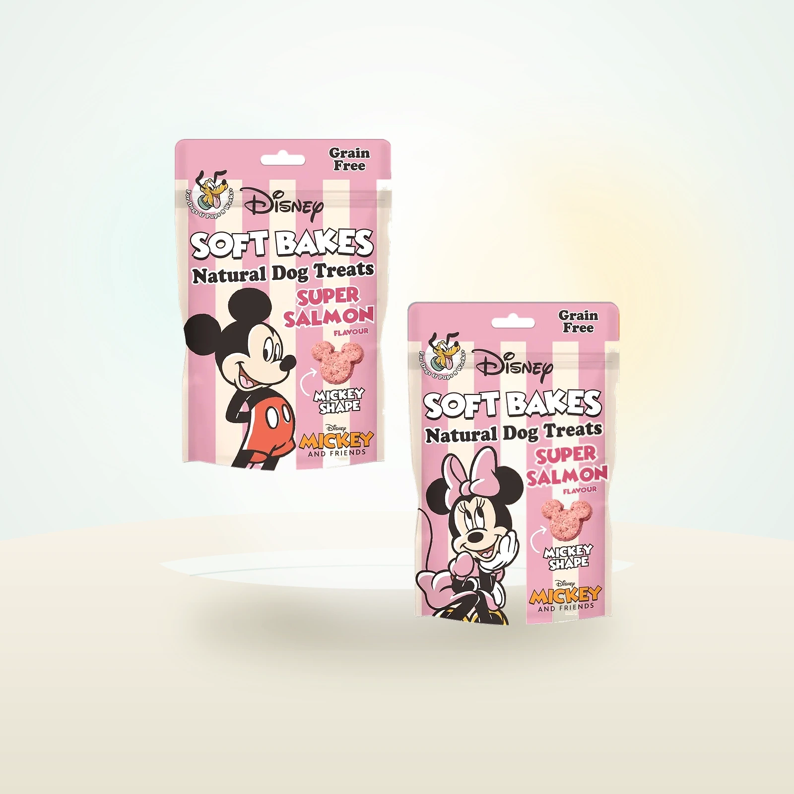 Disney Mickey or Minnie Soft Bakes Super Salmon Single Dog Treats