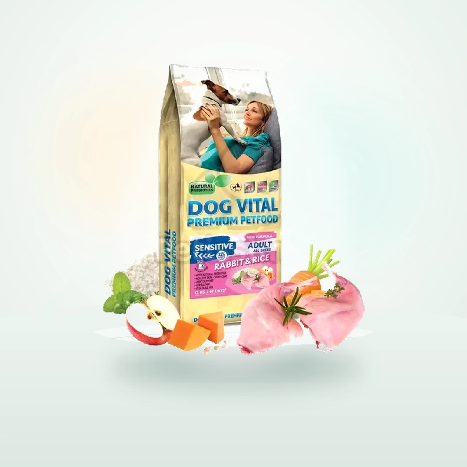 Dog Vital Sensitive Adult Rabbit&Rice All breeds - nyúl, rizs