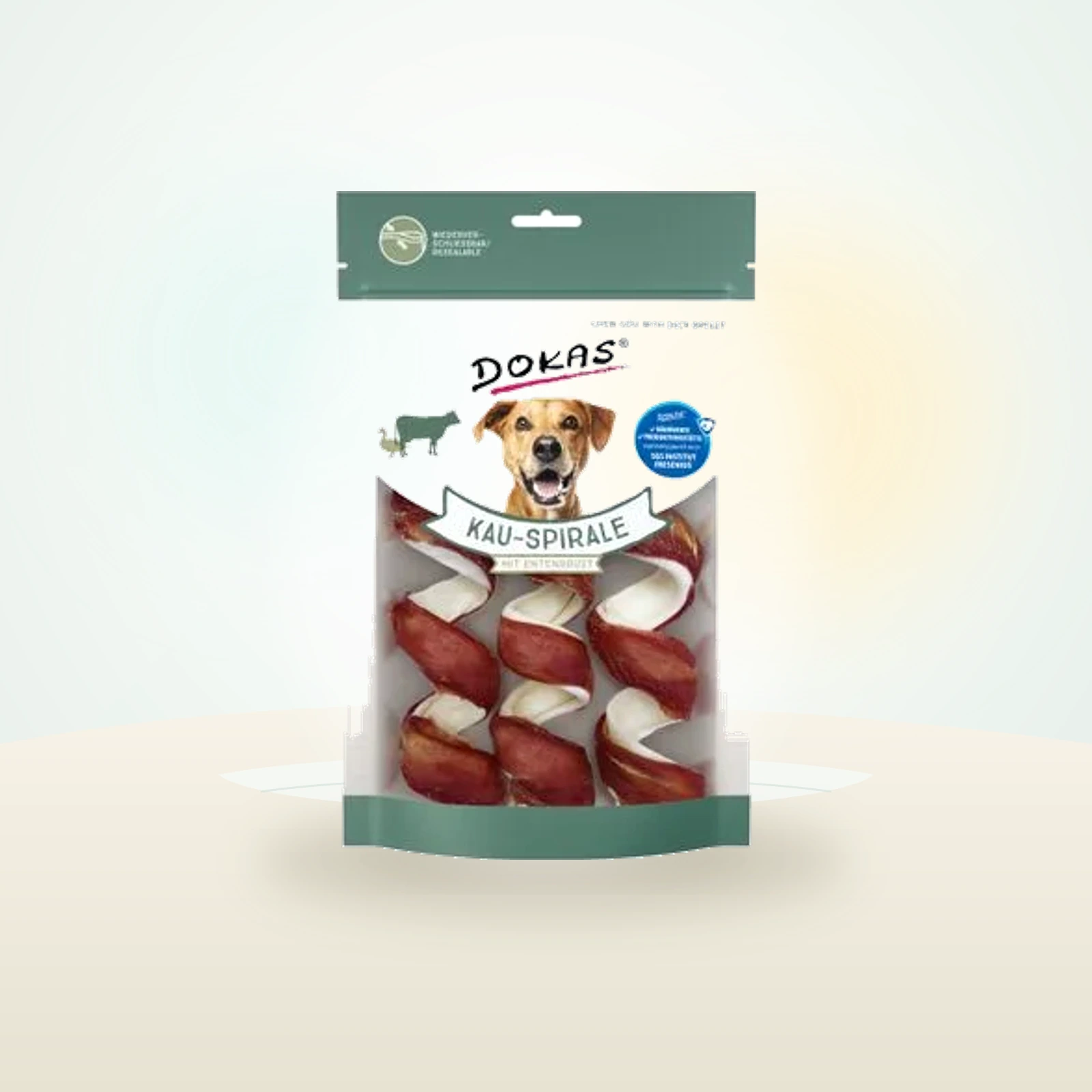 Dokas Spirale à mâcher à la poitrine de canard