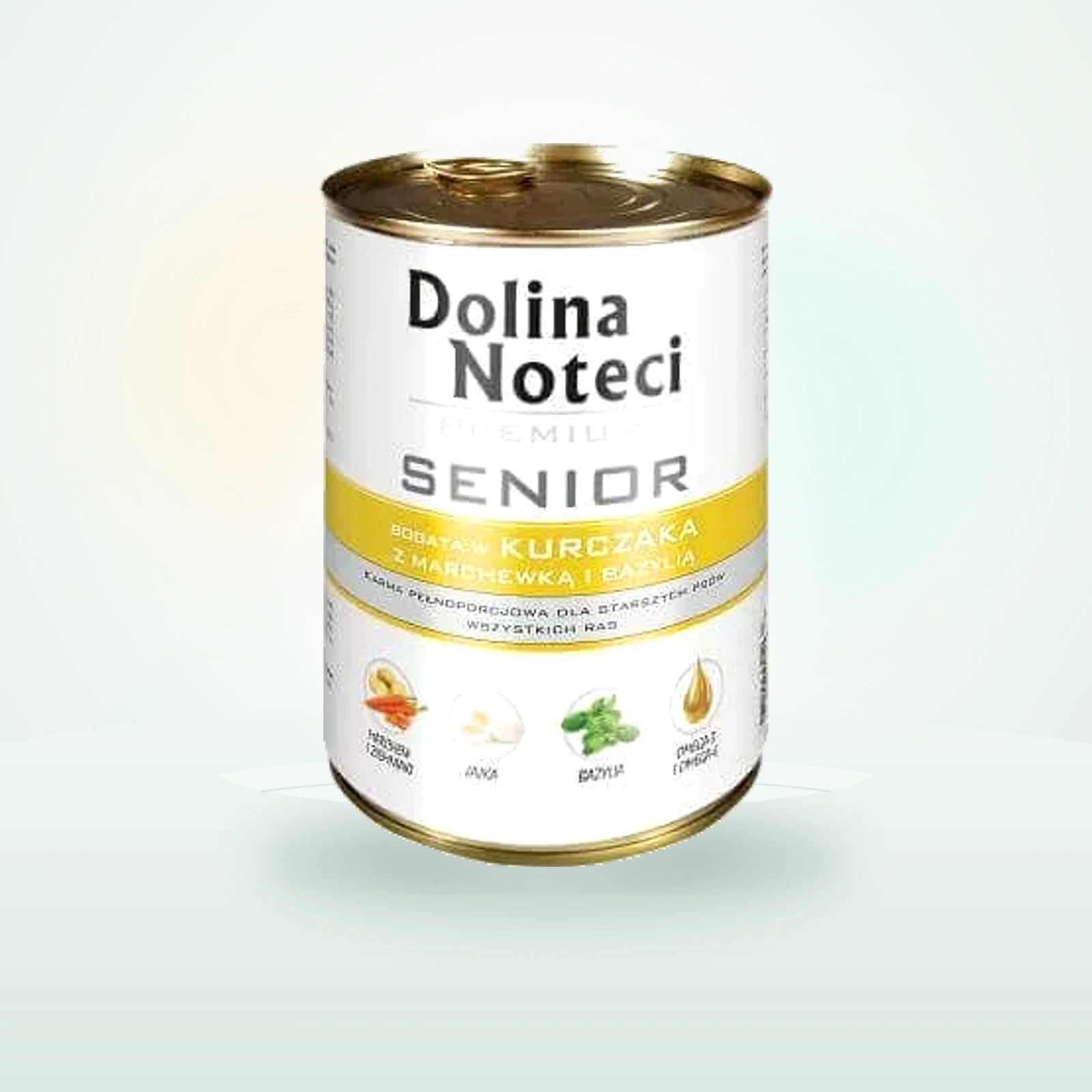 Dolina Noteci Premium Senior Bogata W Kurczaka Z Marchewką I Bazylią
