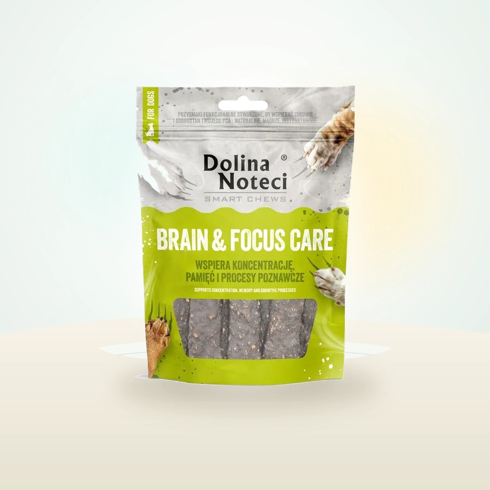 Dolina Noteci Smart Chews Brain & Focus Care wsparcie funkcji poznawczych, suszone przysmaki dla psa