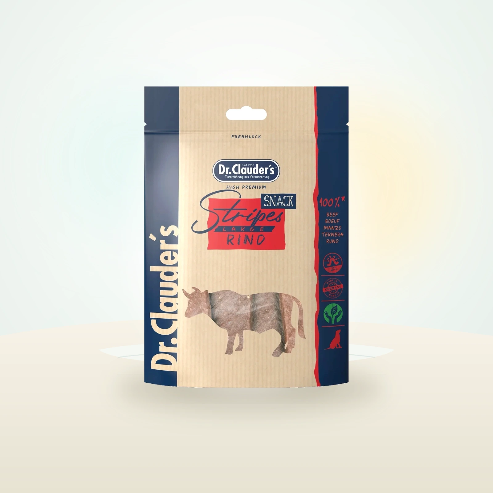 Dr. Clauder's Stripes Snack Rind Large