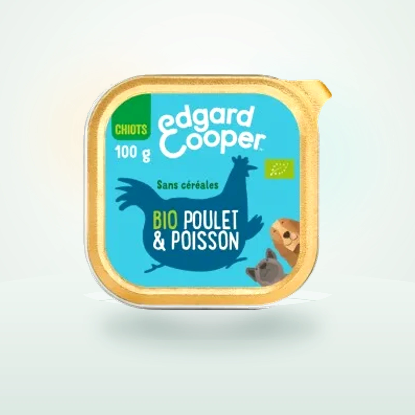 Edgard & Cooper BIO Barquette Exceptionnels Poulet & Poisson Chien Junior