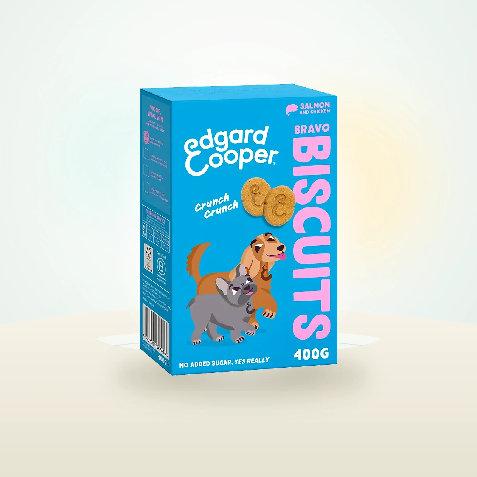 Edgard & Cooper Bravo Biscuits Salmon & Chicken Dog Treats