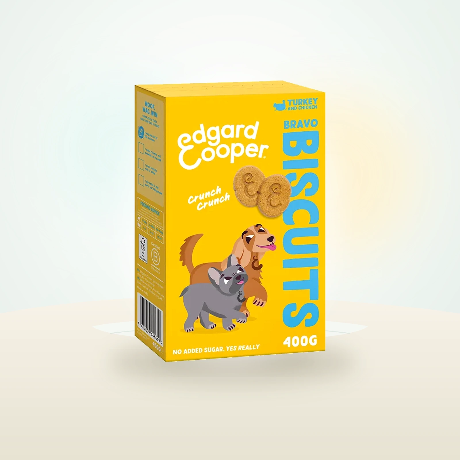Edgard & Cooper Bravo Biscuits Turkey & Chicken Dog Treats
