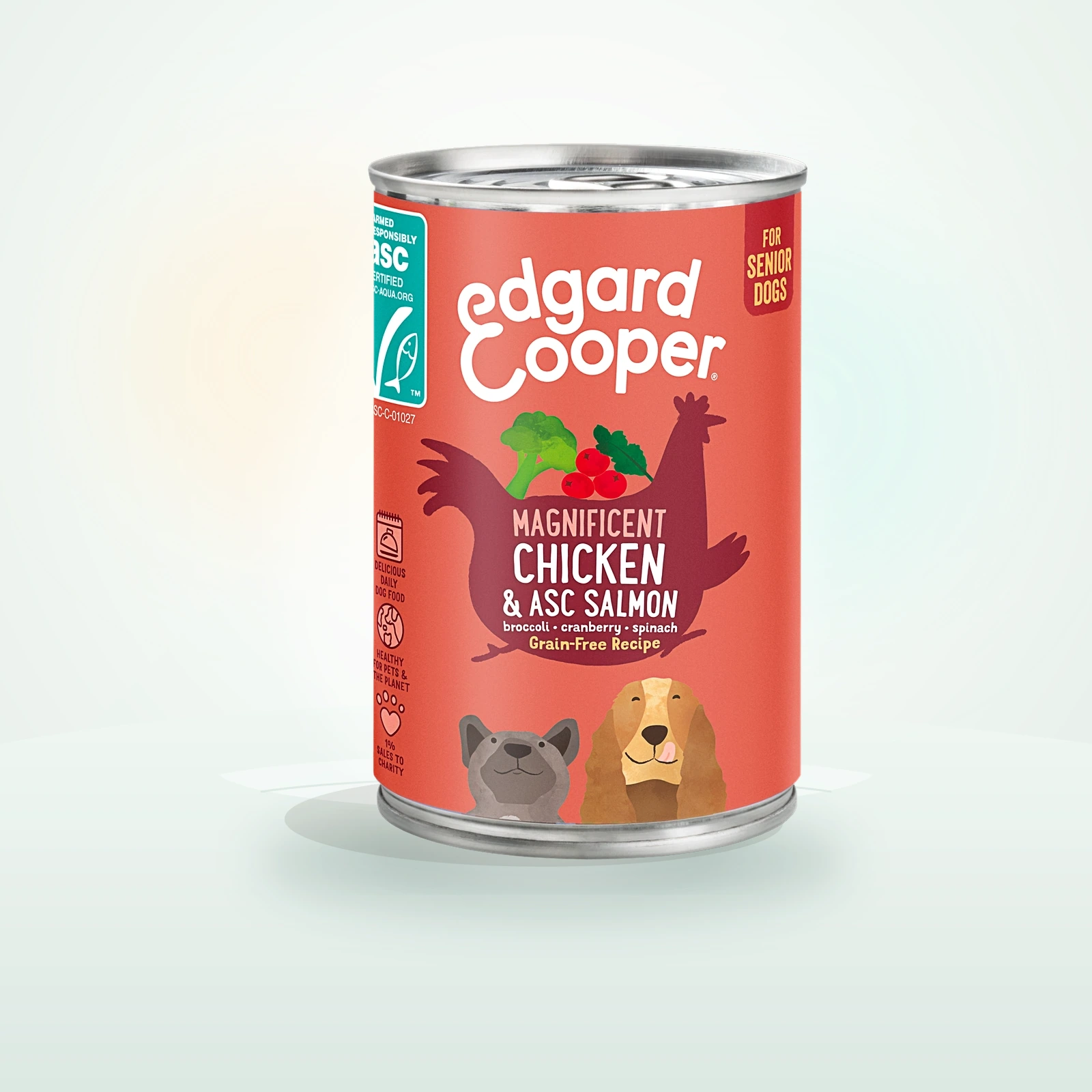 Edgard Cooper Chicken & Salmon Grain-Free Dog Tin