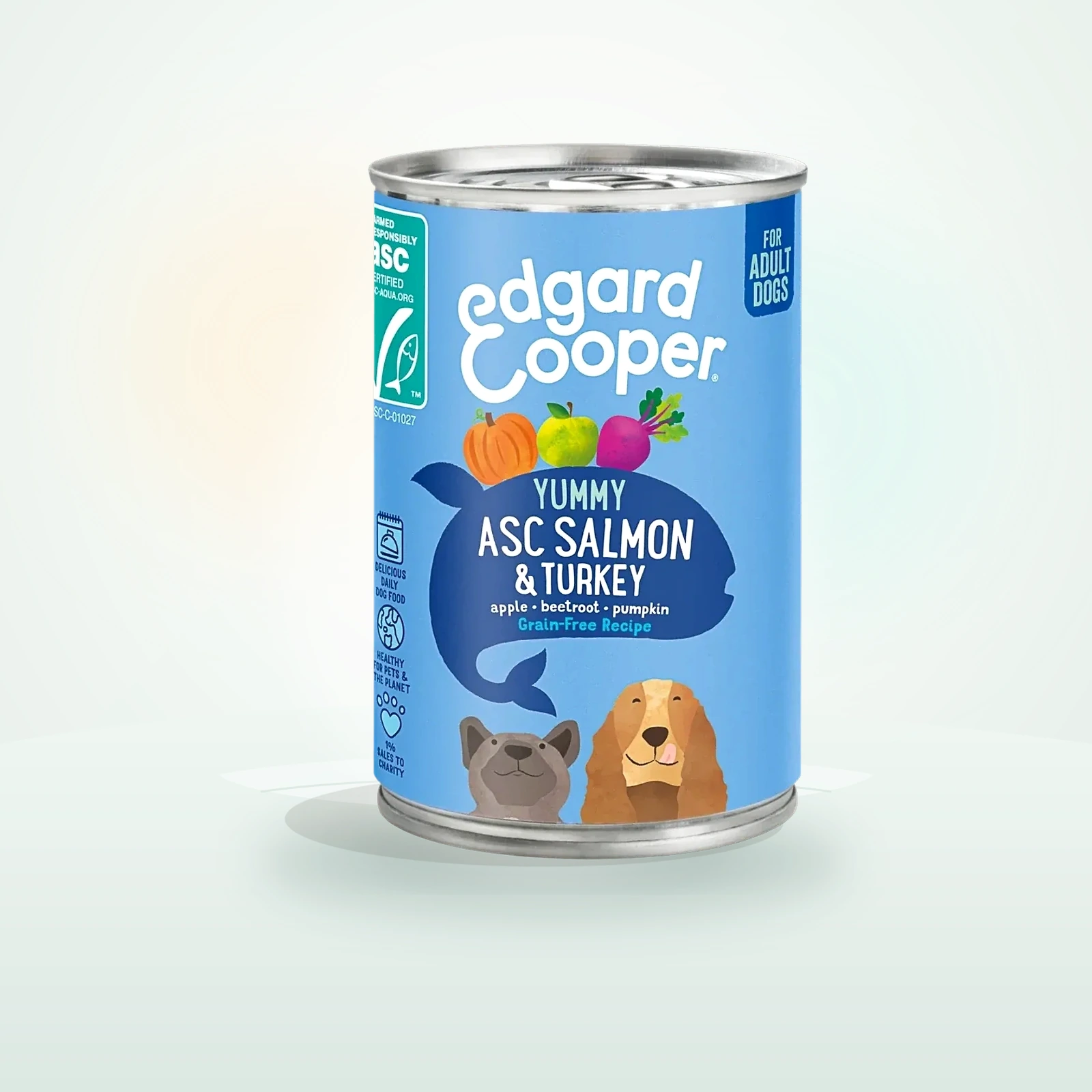 Edgard & Cooper Salmone ASC & Tacchino - Lattina 400 g