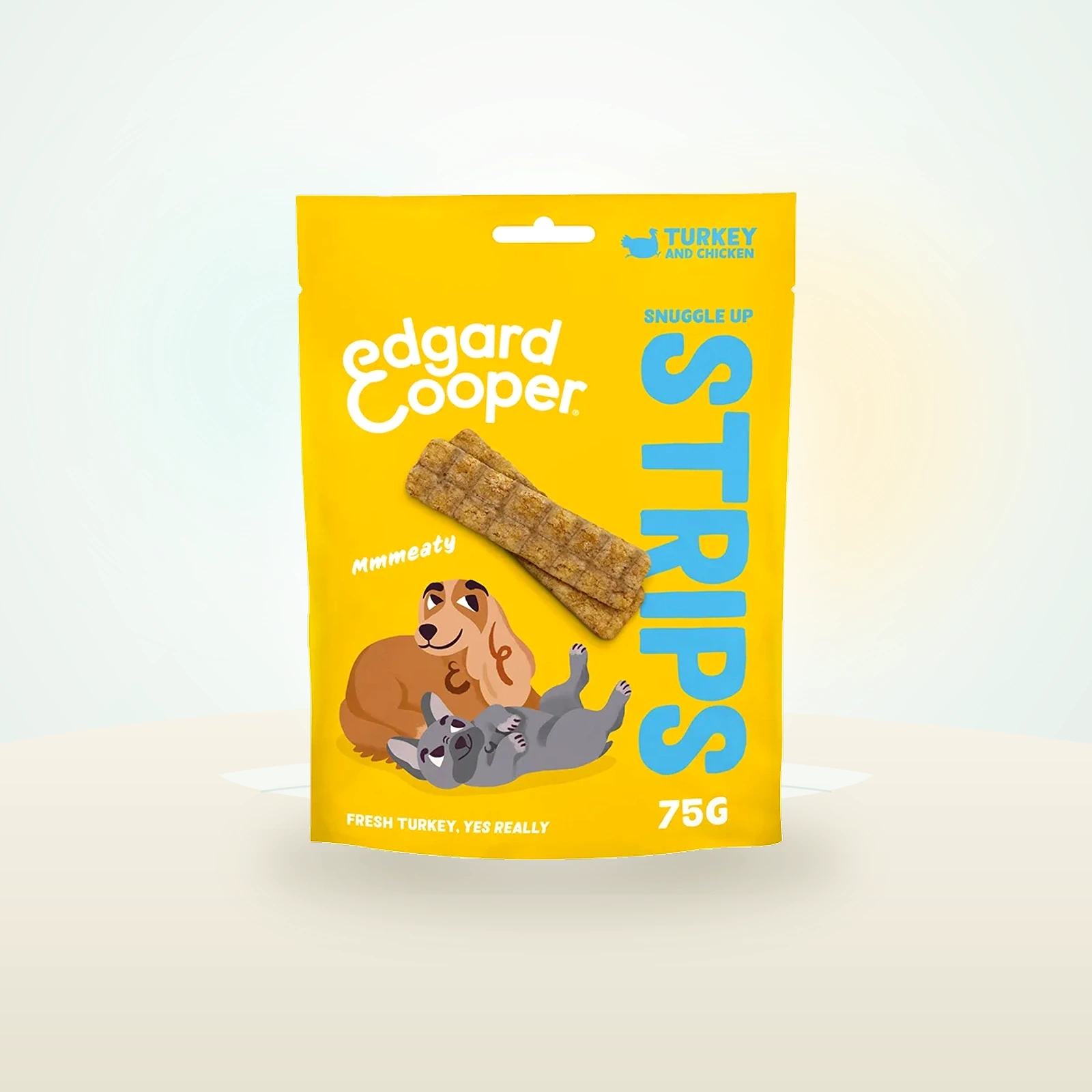Edgard & Cooper Snuggle Up Strips Turkey & Chicken Dog Treats