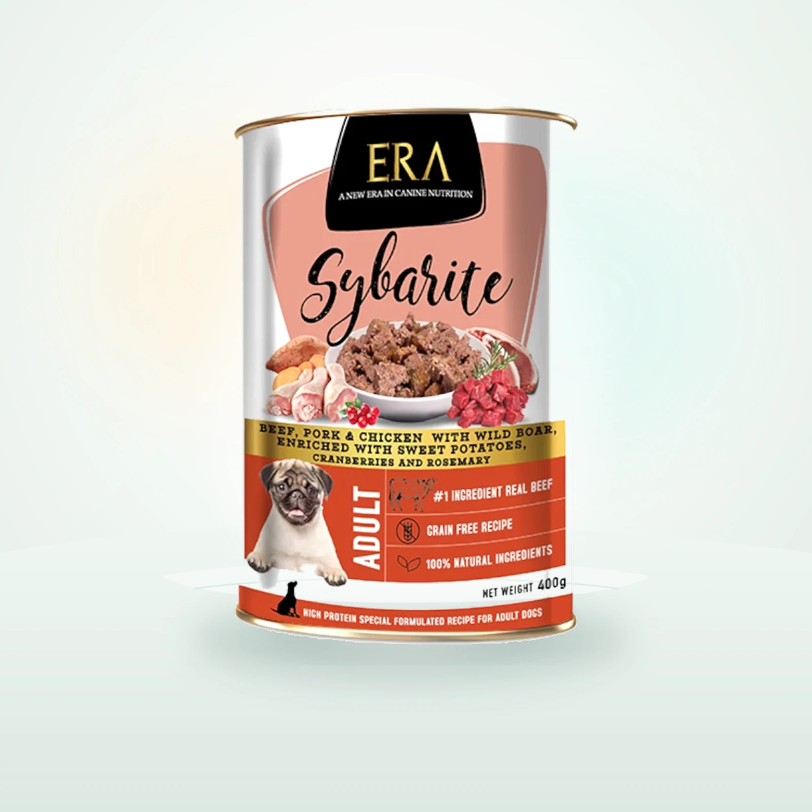 ERA Sybarite Adulto TernERA, Cerdo, Pollo y Jabalí en Paté lata