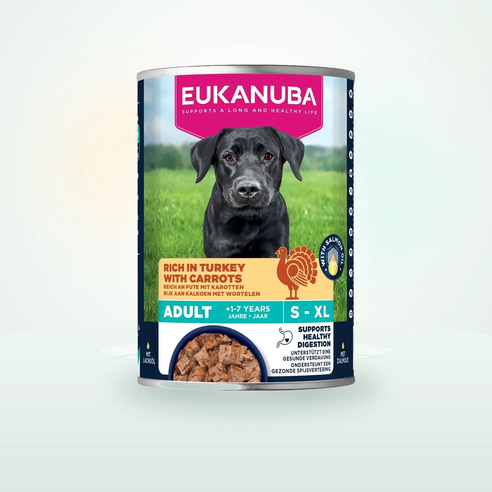 Eukanuba Nassfutter Hund Adult Pute und Karotte