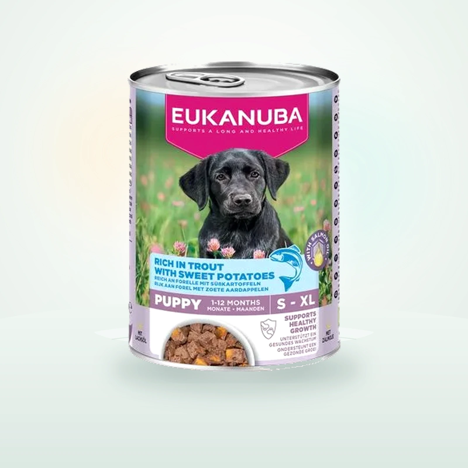 Eukanuba Puppy Reich an Forelle mit Süßkartoffeln