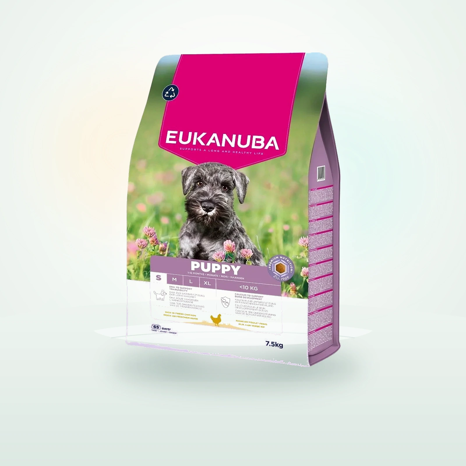 Eukanuba Puppy Small Breeds Chicken sucha karma dla szczeniąt małych ras bogata w świeżego kurczaka