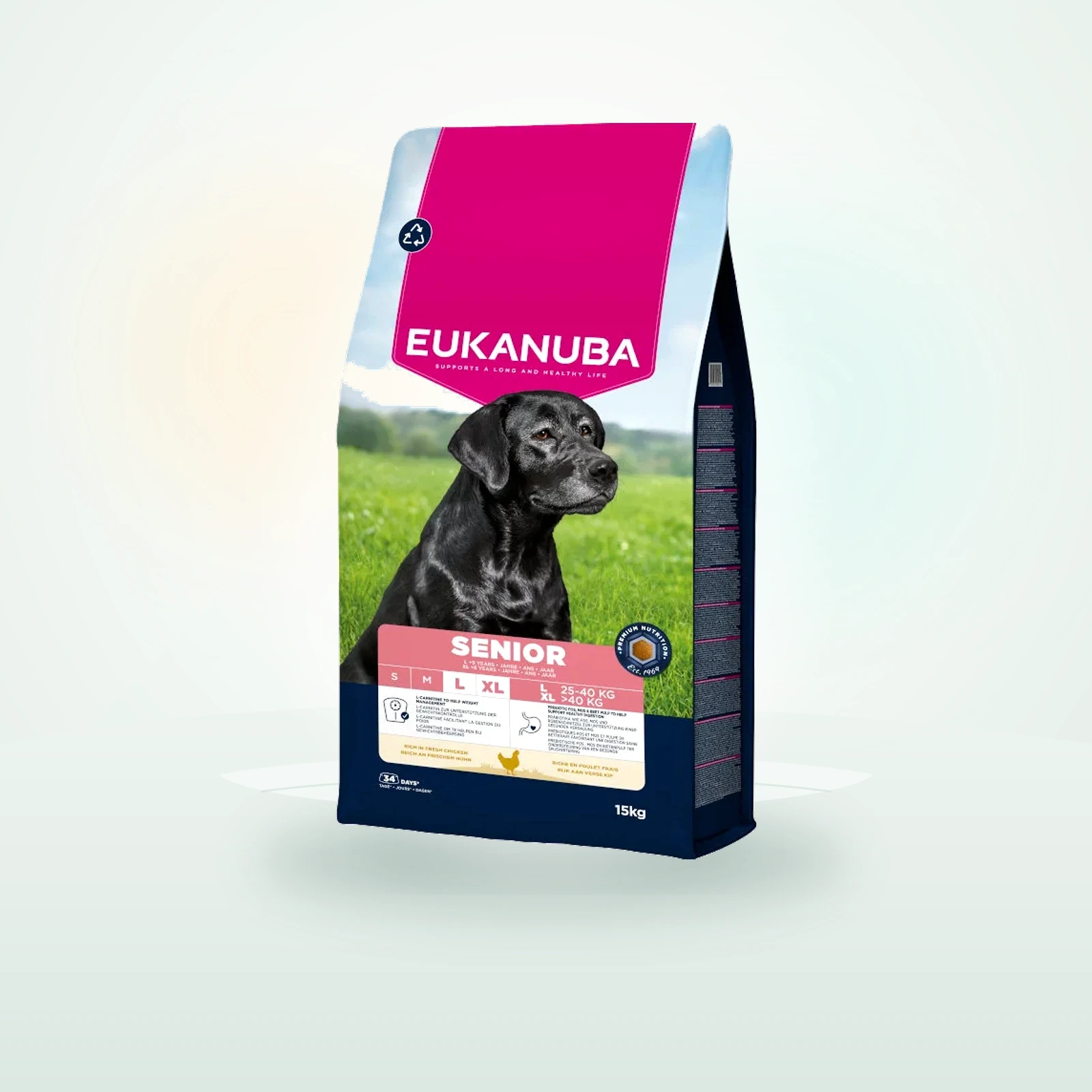 Eukanuba Senior Pienso Pollo de razas grandes y gigantes