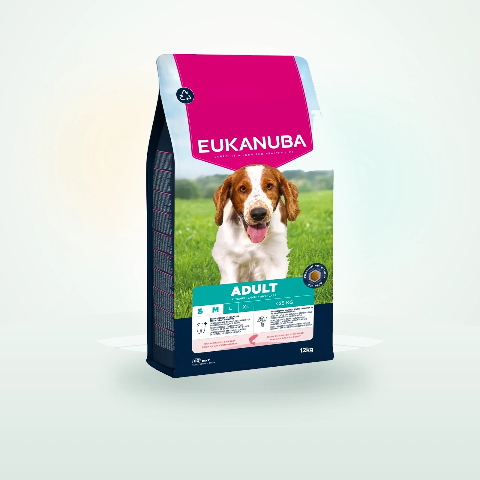 Eukanuba Trockenfutter Hund, Adult, klein/mittelgroß, Lachs