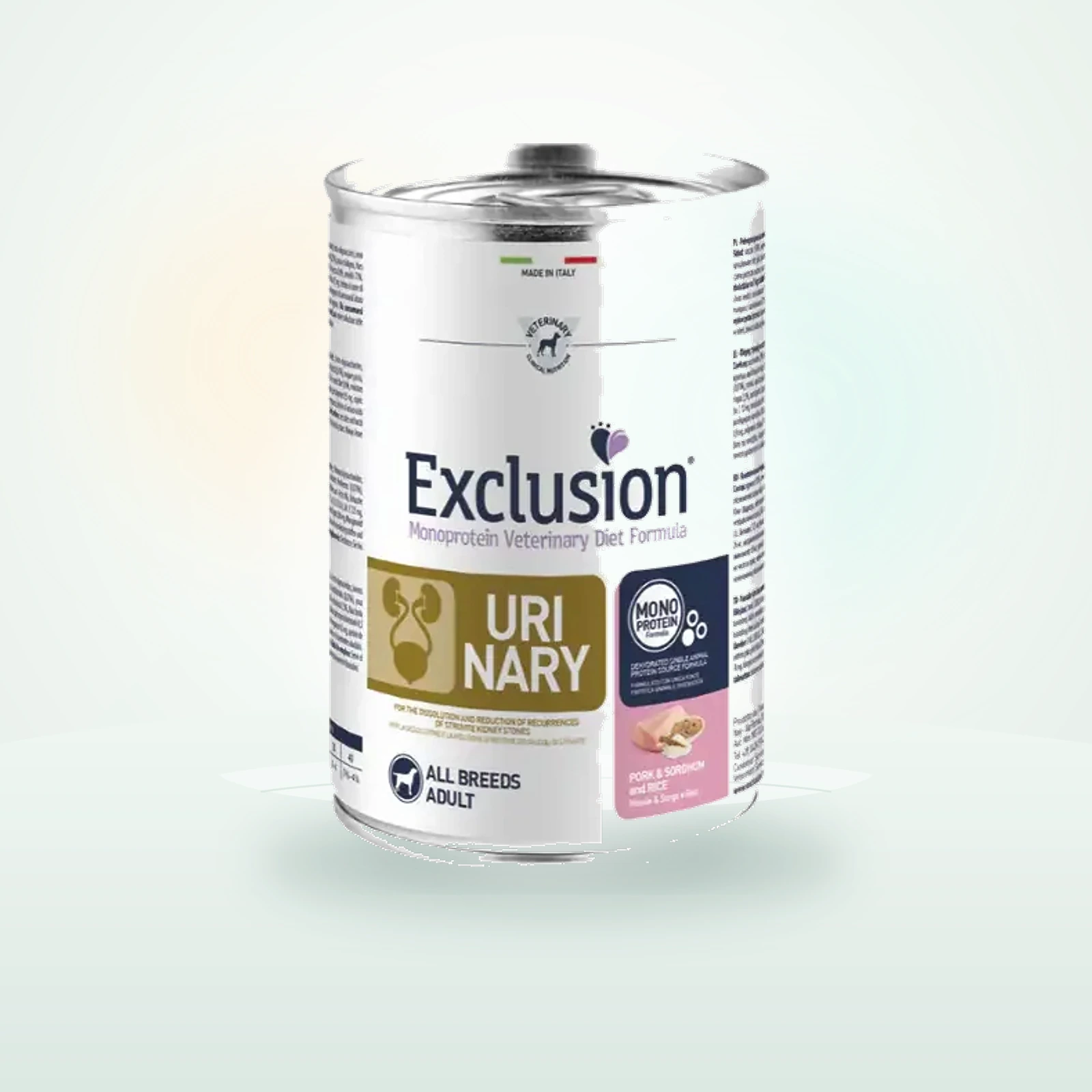 Exclusion Diet Urinary All Breeds Maiale Sorgo e Riso