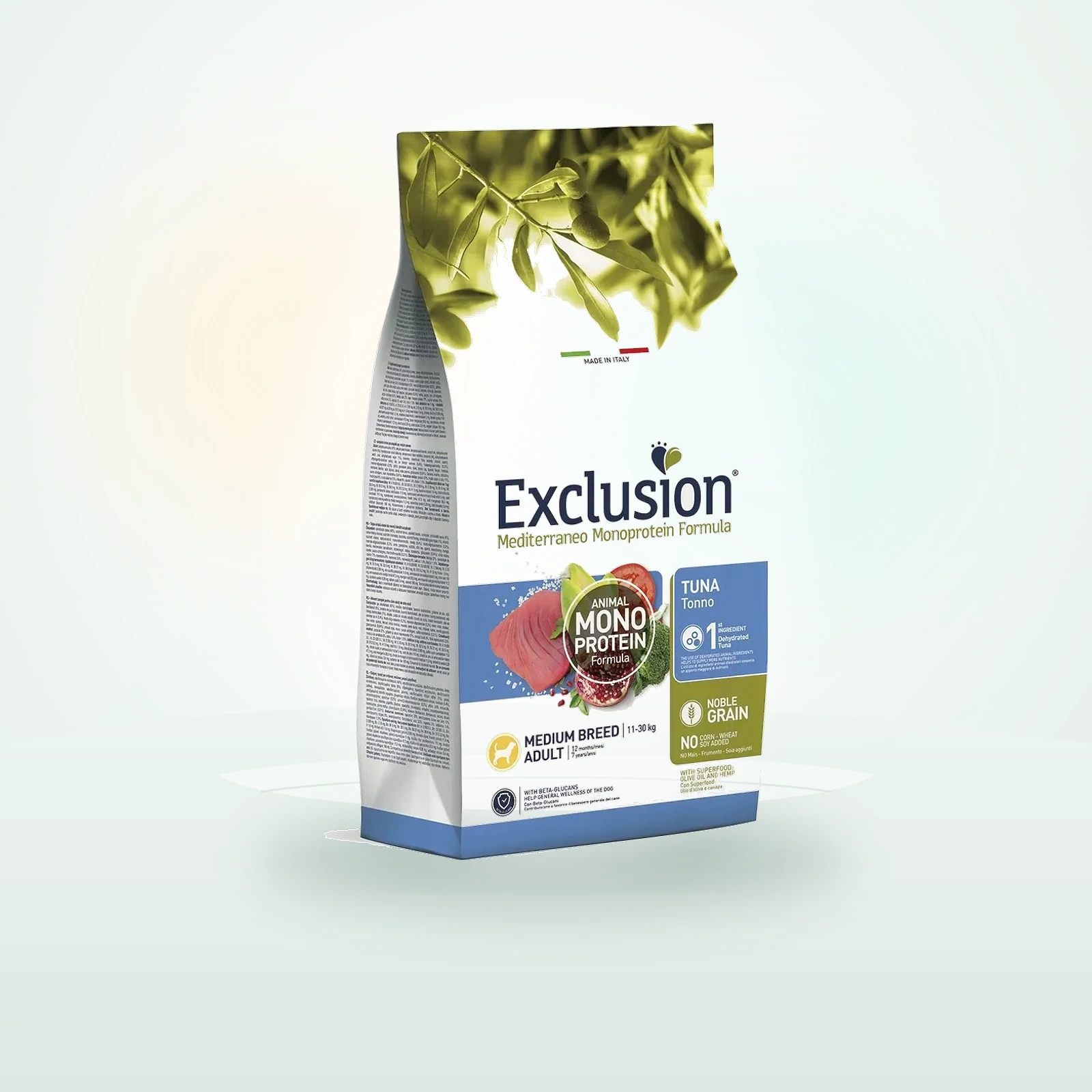 Exclusion Dog Mediterraneo Monoprotein Medium Adult al Tonno