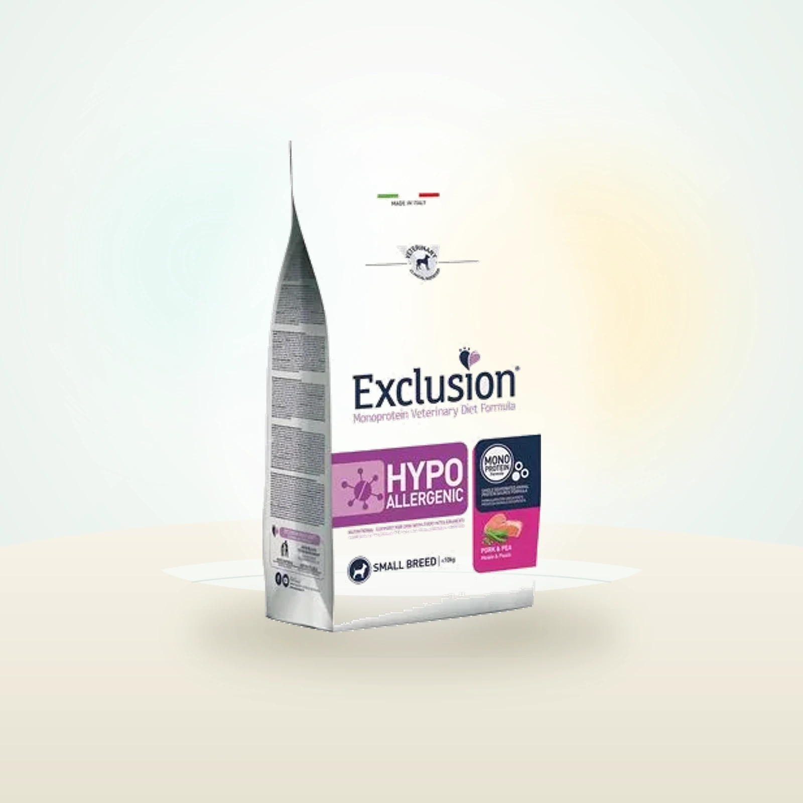 Exclusion Hypoallergenic Small Breed med gris & ærter
