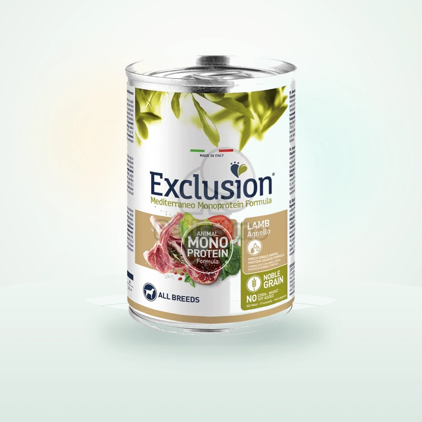 Exclusion Mediterraneo Monoprotein Formula All Breeds kutyakonzerv - bárány