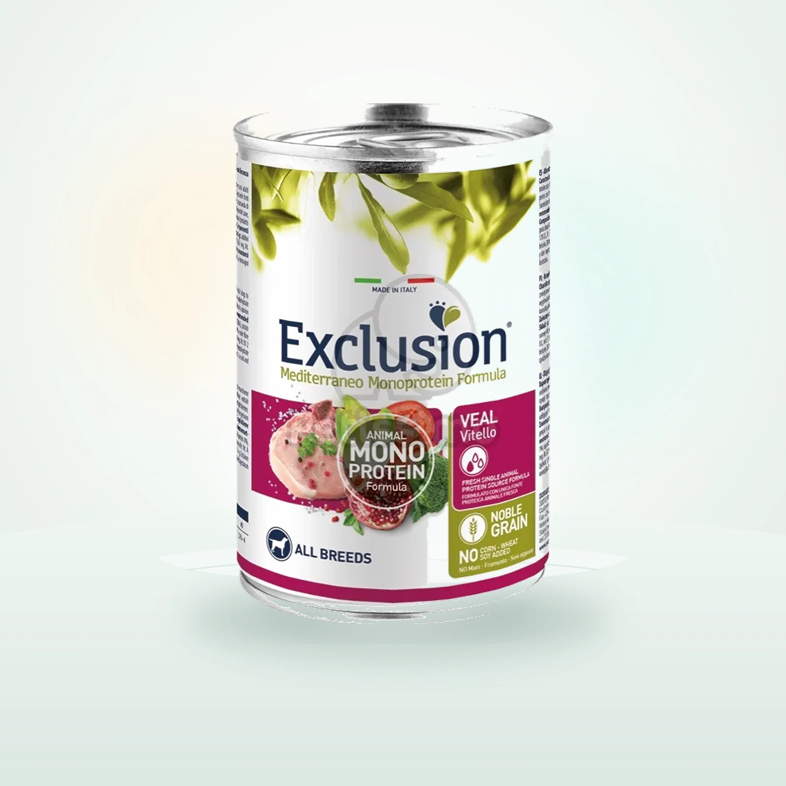 Exclusion Mediterraneo Monoprotein Formula All Breeds kutyakonzerv - borjú