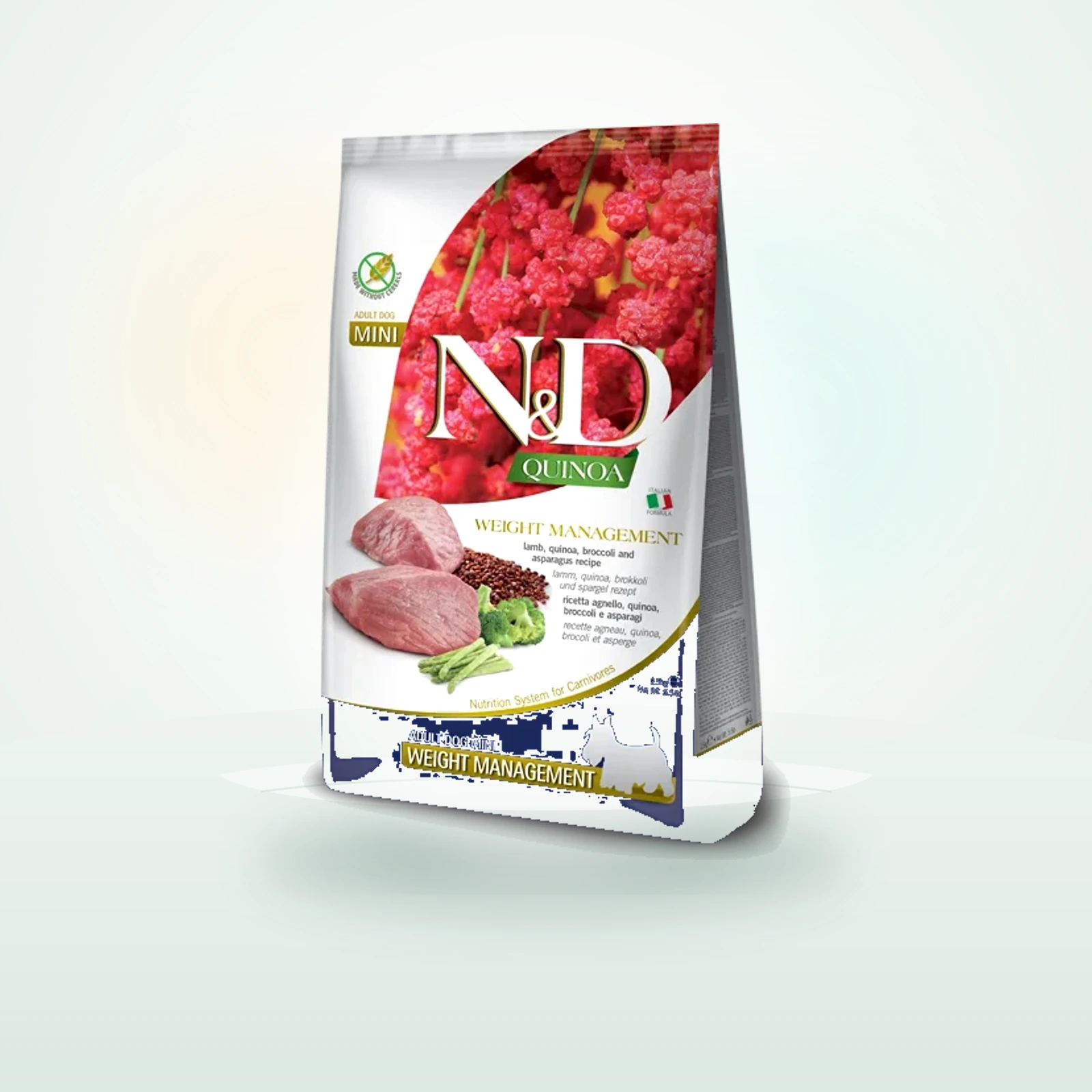 Farmina N&D Quinoa Dog Adult Mini Weight Management sucha karma dla psów małych ras z nadwagą