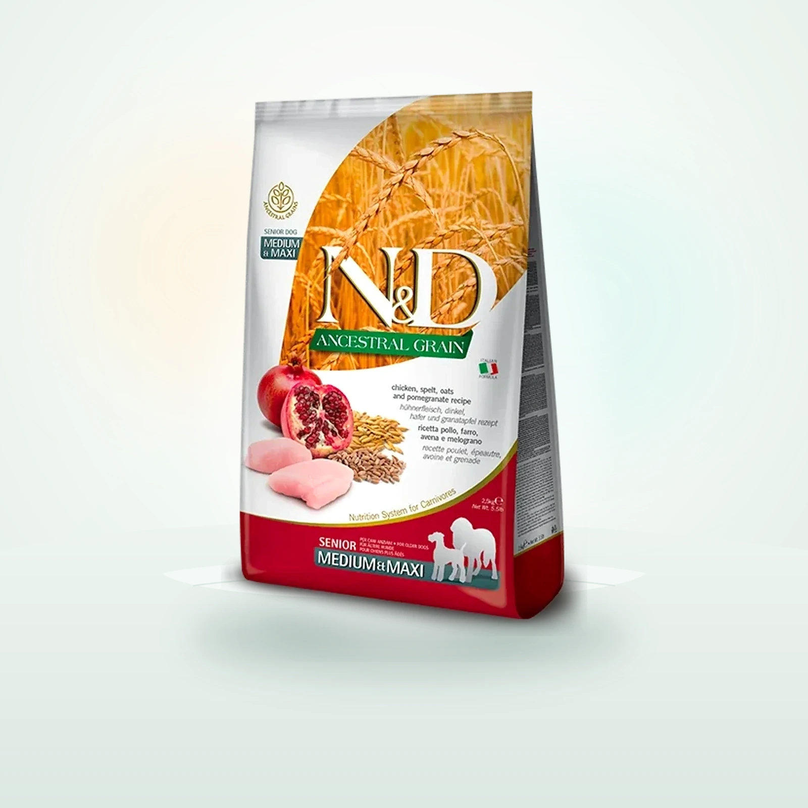Farmina N&D Ancestral Grain Chicken & Pomegranate Senior medium & maxi