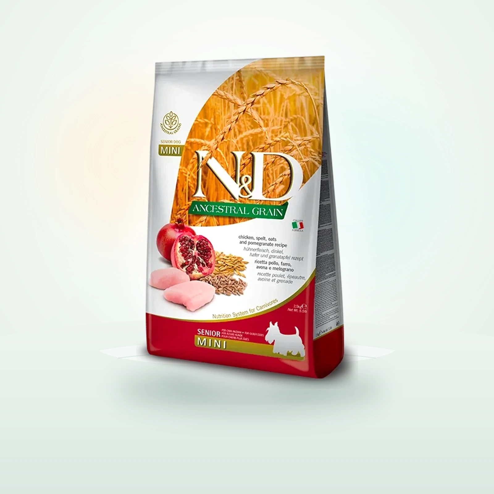 Farmina N&D Ancestral Grain Chicken & Pomegranate Senior mini