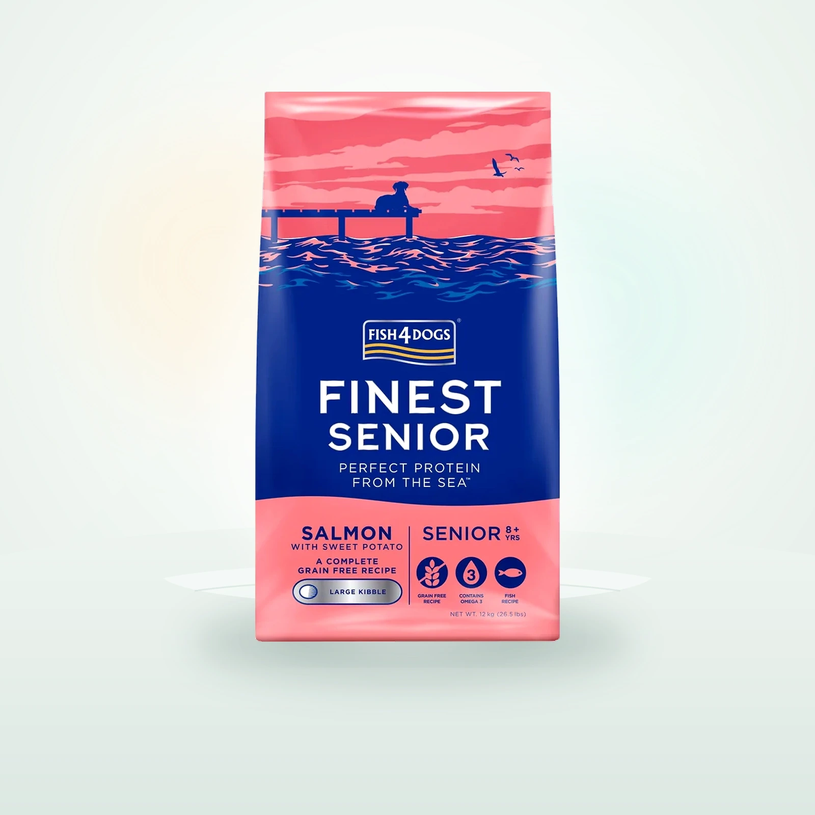 Fish4Dogs Finest Senior Zalm met Zoete Aardappel