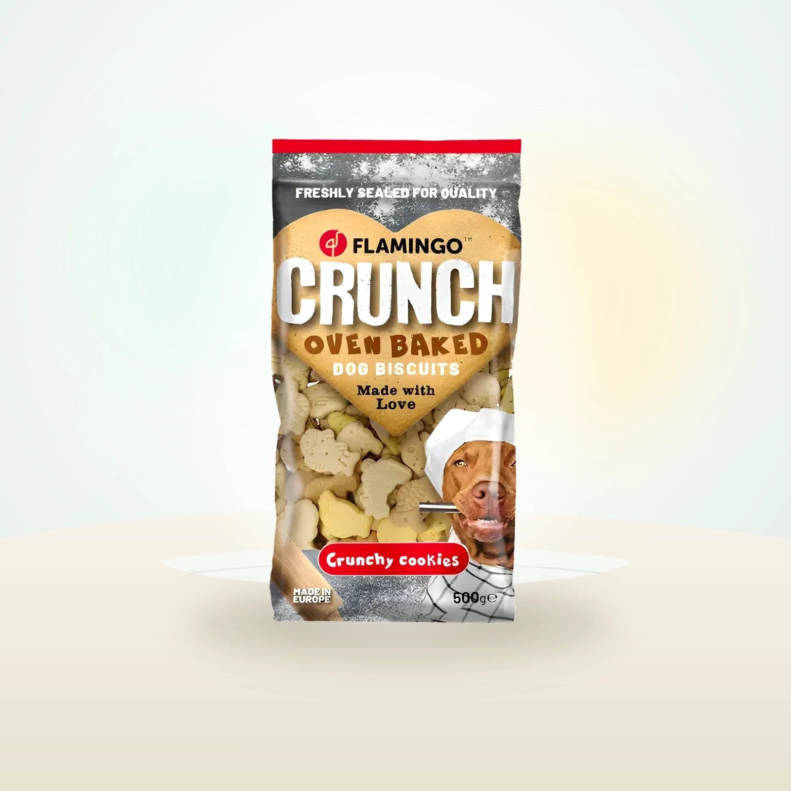Flamingo Crunch Oven Baked - Dog Biscuits - Animal Figures