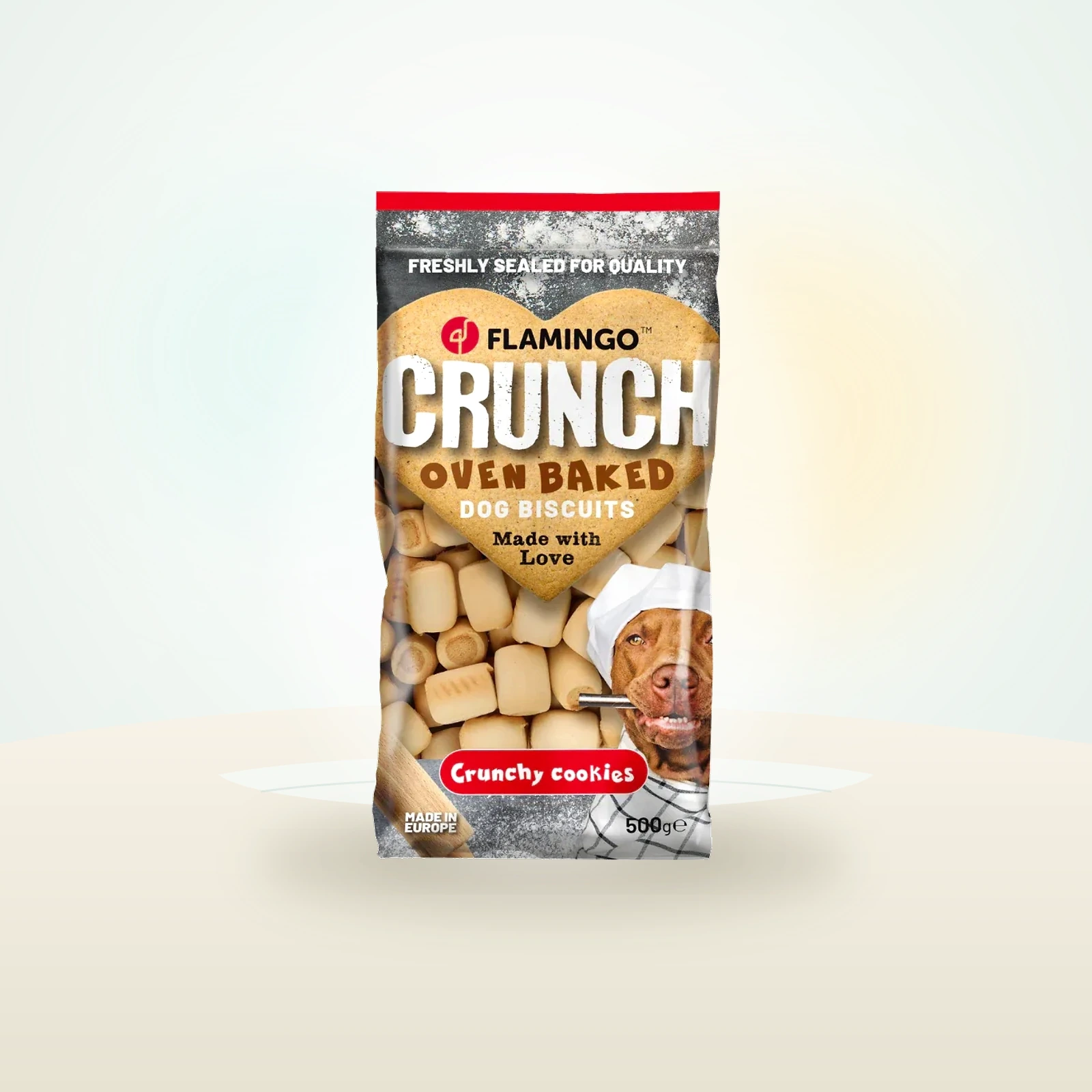 Flamingo Crunch Oven Baked - Dog Biscuits - Mini Crockies